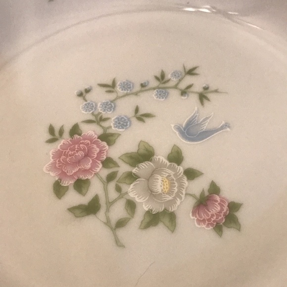 Crown Ming china 7 1/2” soup bowl set of 4 Bird of Paradise pattern euc (b) - Picture 2 of 9